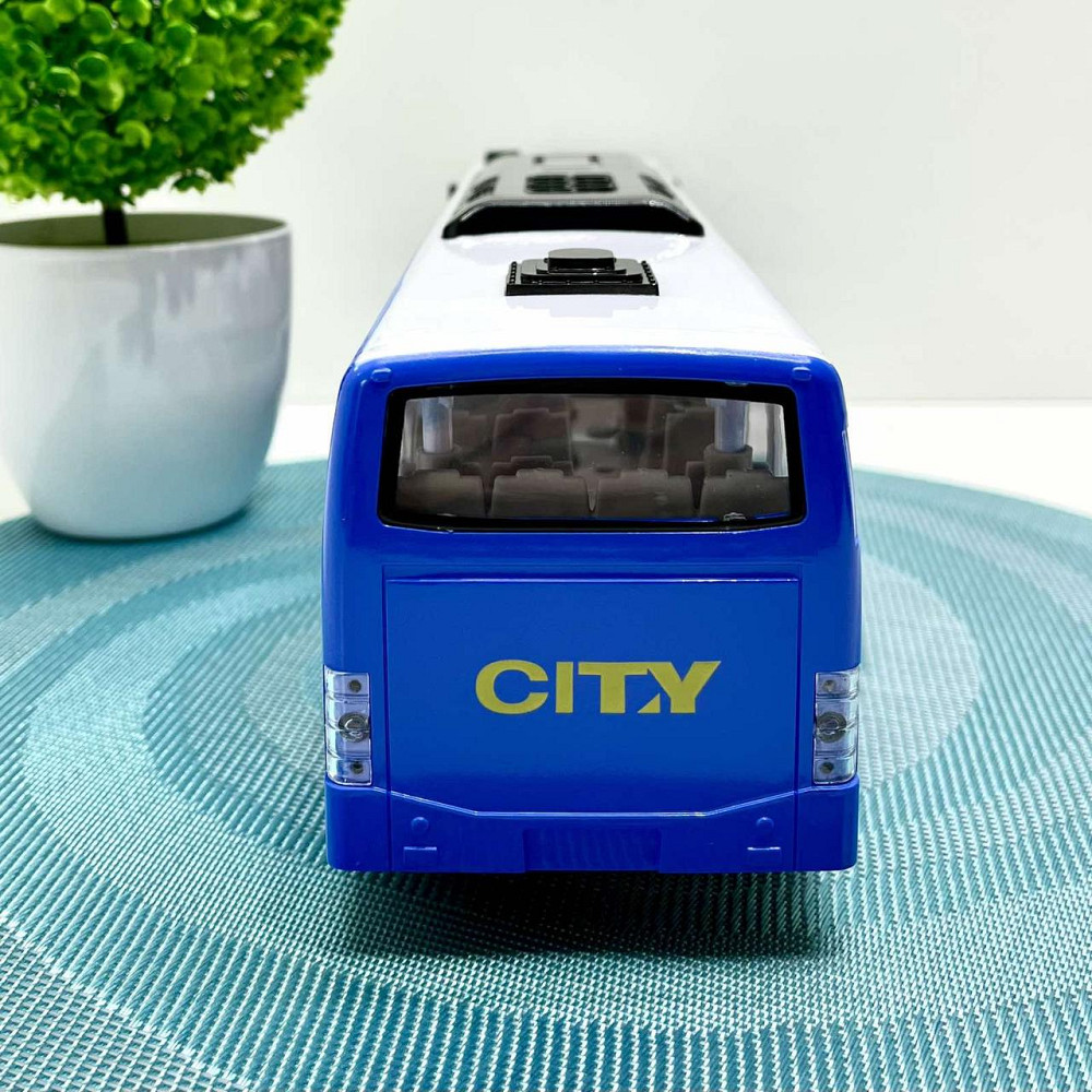 Автобус міський на радіокеруванні акумулятор 3.7V керування 2.4GHz підсвічування фар 38см Синій (666-695 NA) Чернігів - фото 7