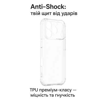 Чохол до мобільного телефона BeCover Anti-Shock Apple iPhone 17 Pro Clear (713797) Вінниця
