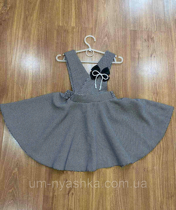 Красивий шкільний сарафан в клітинку 110, 128-134 Кривий Ріг - фото 5