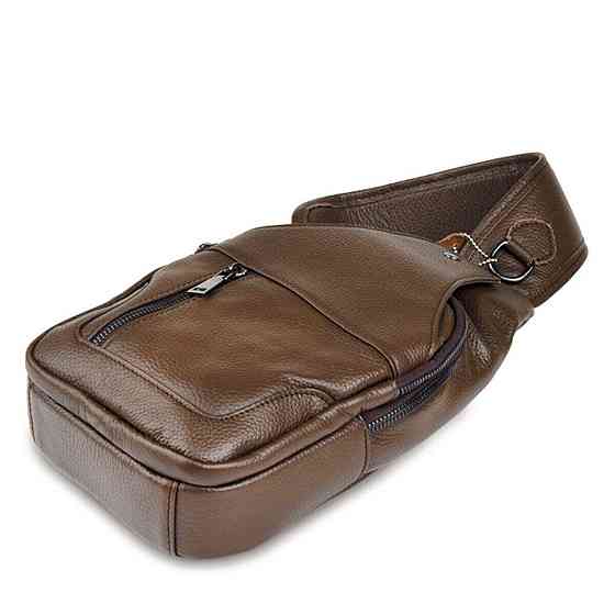 Сумка мужская кожаная через плечо Vintage 14390 Коричневая Киев