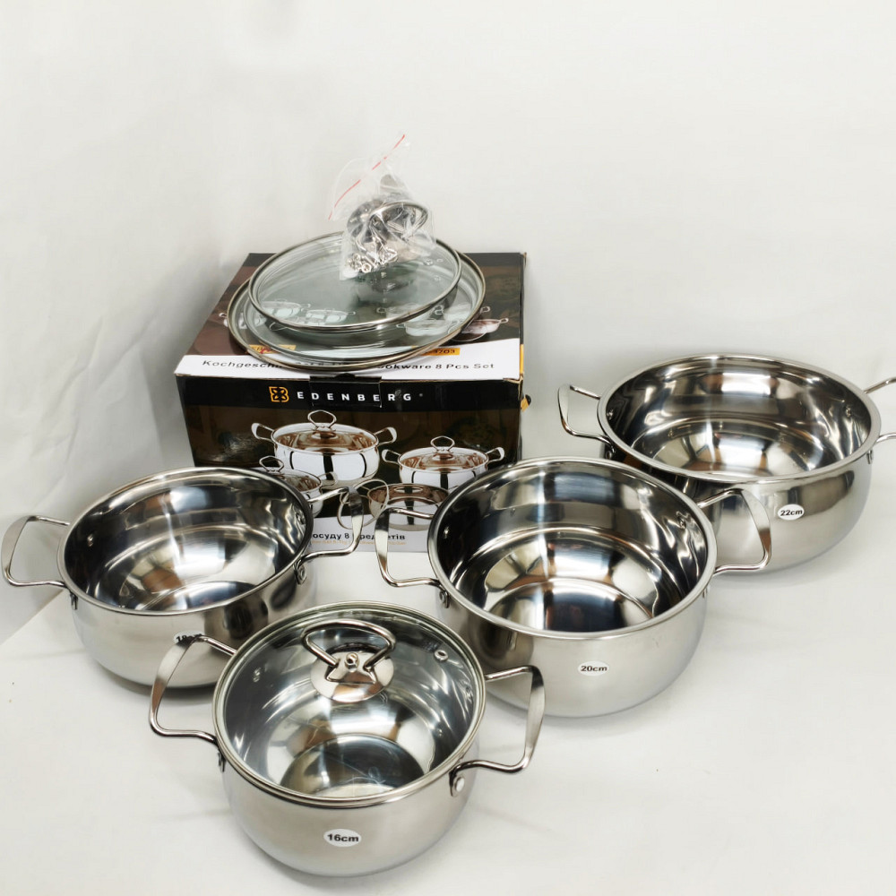 Набор кастрюль качественных с крышками, Набор кастрюль с крышками для кухни премиум BN-99 Львов - изображение 6