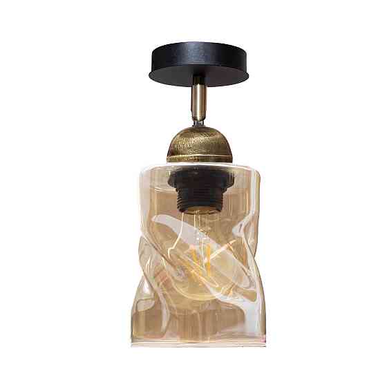 Світильник настінно-стельовий MSK Electric Tornado під одну лампу PL 202415-1 BK Одеса