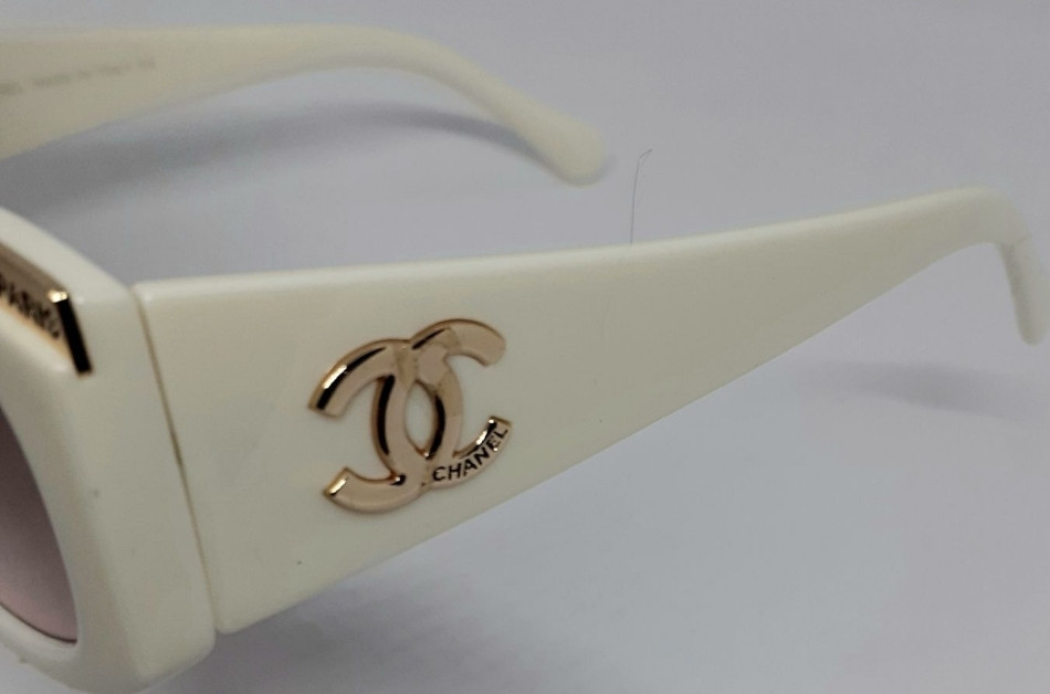 Брендовые женские очки бежево розовые в белой глянцевой оправе. Киев - изображение 1