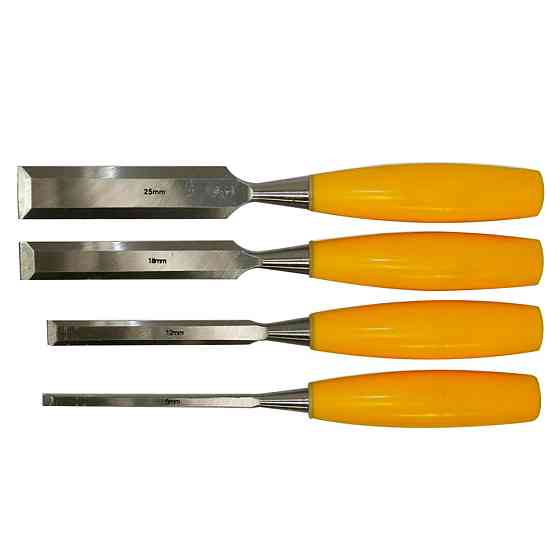 Sigma Набор стамесок 4шт (6, 12, 18, 25мм) пластиковая рукоятка SIGMA (4326231) Коломыя