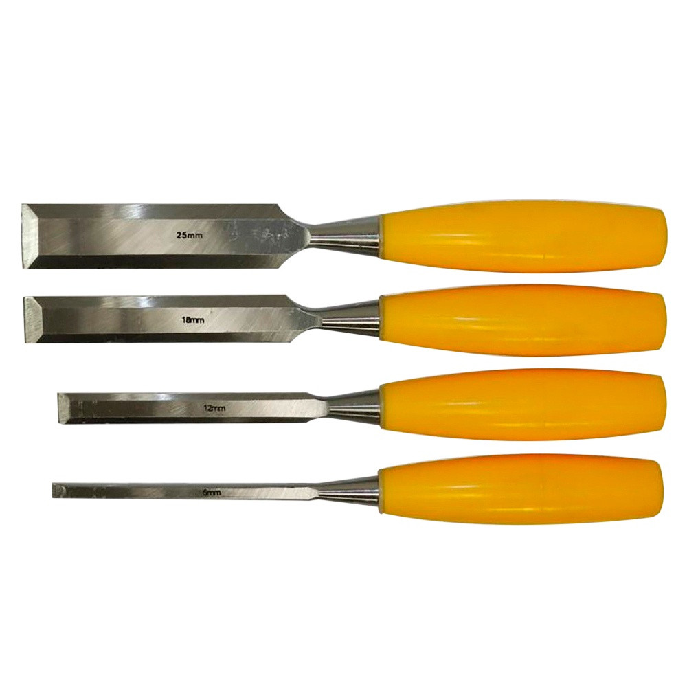 Sigma Набор стамесок 4шт (6, 12, 18, 25мм) пластиковая рукоятка SIGMA (4326231) Коломыя - изображение 1