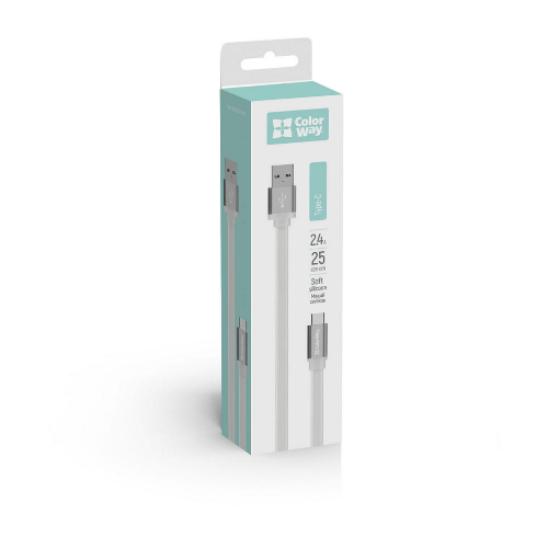 Кабель USB Type-C ColorWay CW-CBUC001-WH 2,0A 0,25м білий Житомир