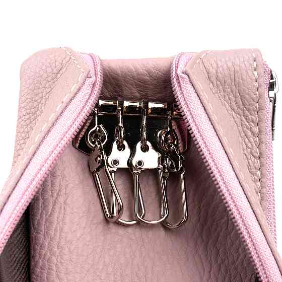 Ключниця-гаманець з кишенею унісекс ST Leather 19350 Лілова Київ