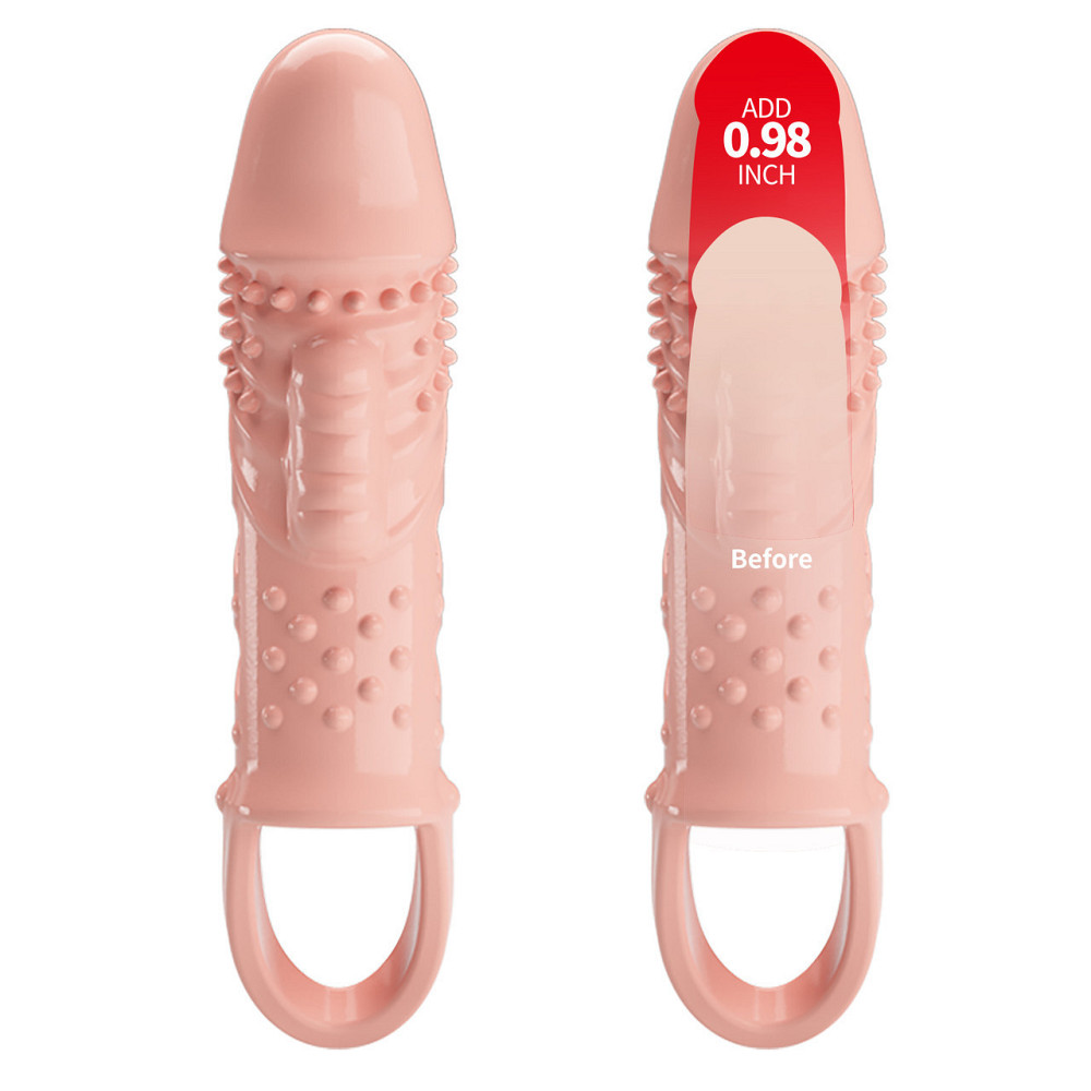 Насадка на член - Pretty Love Cecelia Vibrating Penis Sleeve Flesh Sex Aura Киев - изображение 5