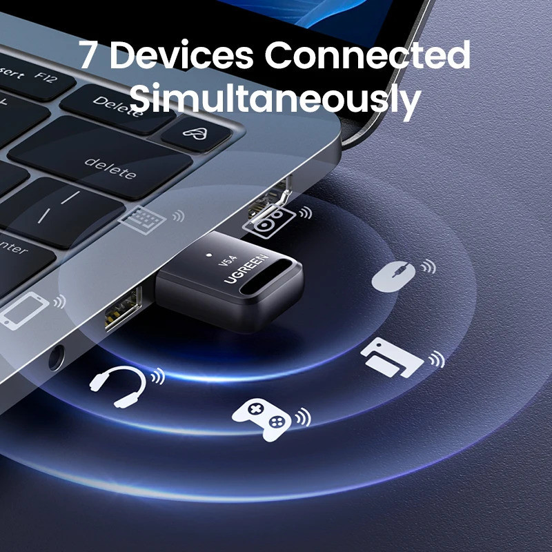 Bluetooth-адаптер Ugreen 5.4 35058 (Чорний) Миколаїв - фото 6