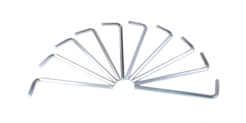 MASTERTOOL Ключ шестигранний MASTERTOOL Long Arm CrV 5,0 мм 28×120 мм набір 10 шт 75-0005 Коломыя - изображение 1