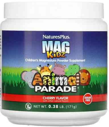 Магній для дітей Nature's Plus Animal Parade Children's Magnesium 171 г вишня Київ