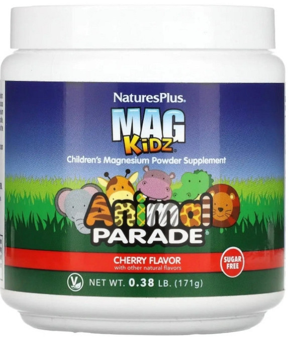 Магній для дітей Nature's Plus Animal Parade Children's Magnesium 171 г вишня Київ - фото 1