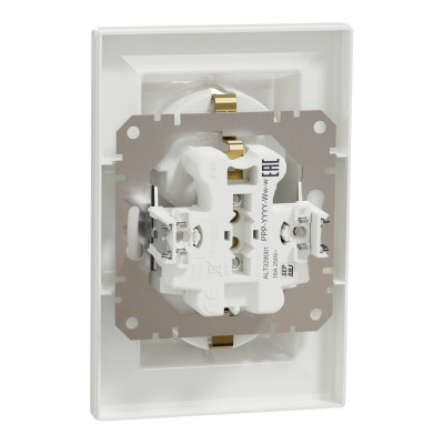 Розетка Schneider Electric ASFORA із заземленням подвійна біла 16А (EPH9900121) Вінниця - фото 7