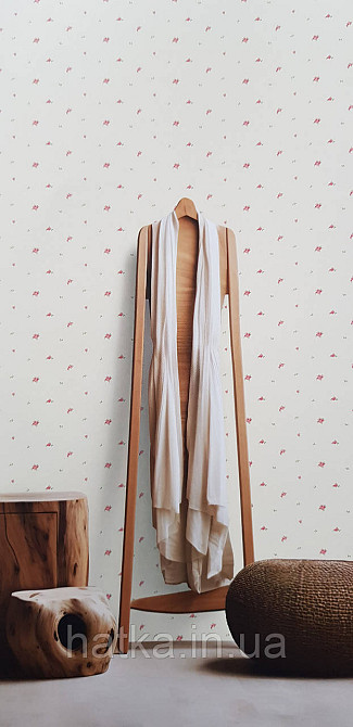 Обои винил на флизелине горячего тиснения DUKA Selective1.06х10 листья папоротника.зеленые на бежевом  DK32250 Киев - изображение 1