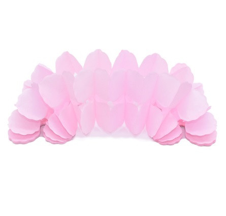 Гирлянда растяжка бумажная 3 м 16 на 11 см розовый Киев - изображение 1