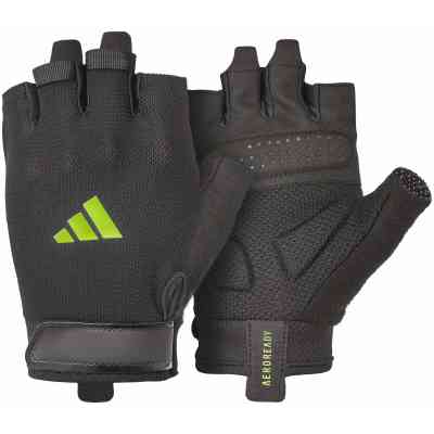 Перчатки для фитнеса Adidas Essential Training Gloves ADGB-15003GN чорний, зелений L (885652025973) Винница