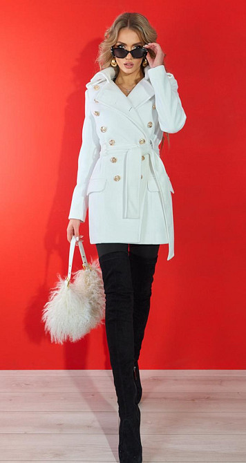 Кашемірове пальто-бушлат Київ - фото 3