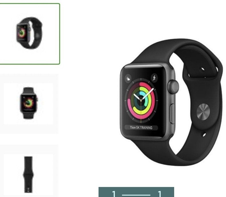 Смарт -Часы: Apple Watch Series 3 ( GPS) 38mm. Space Gray Aluminium Case w. Black. Киев - изображение 1