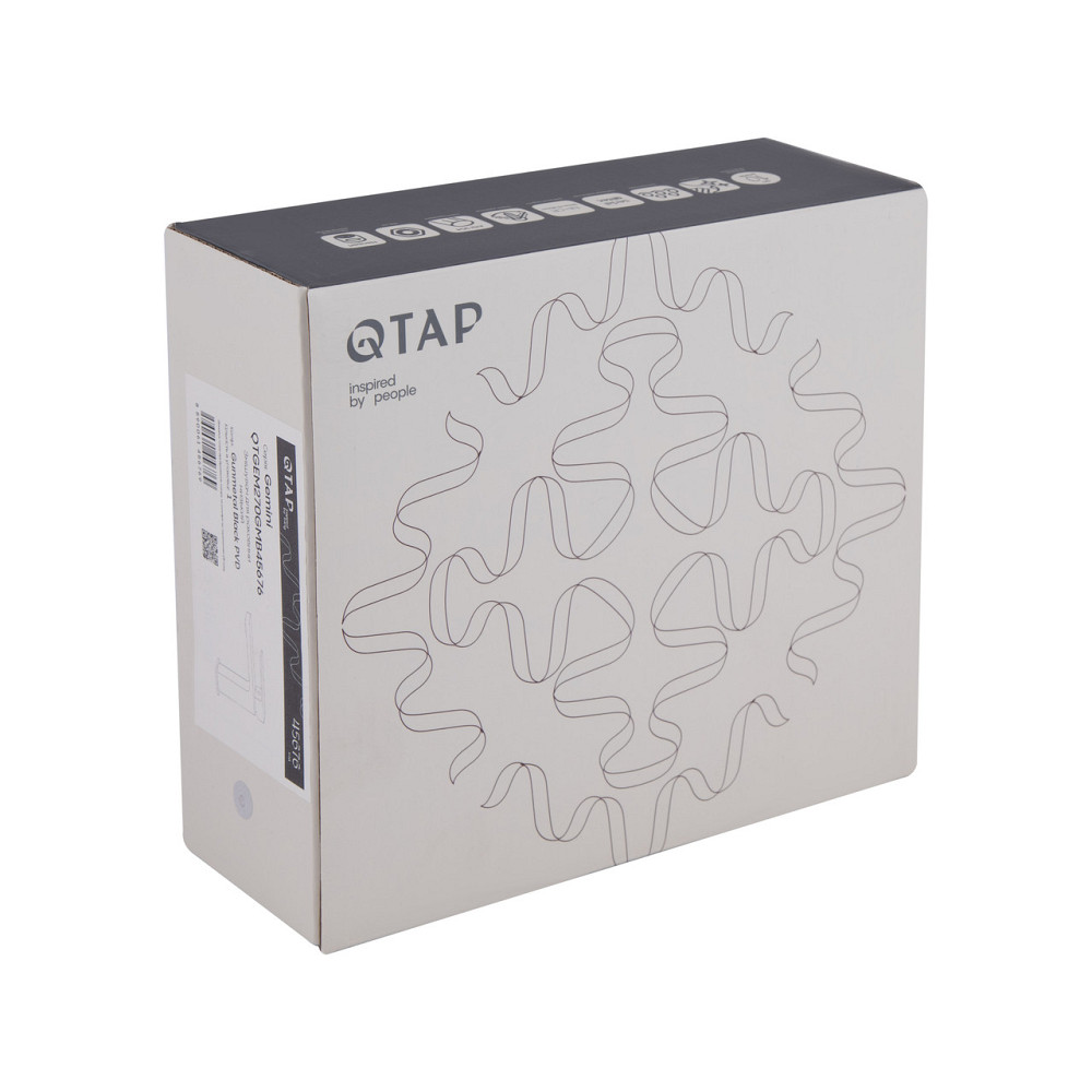 Змішувач для раковини Qtap Gemini QTGEM270GMB45676 Gunmetal Black PVD Київ - фото 11