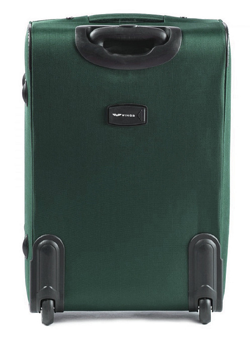Чемодан тканевый WINGS 1701 малый 55 см 2 колеса зеленый Киев - изображение 3