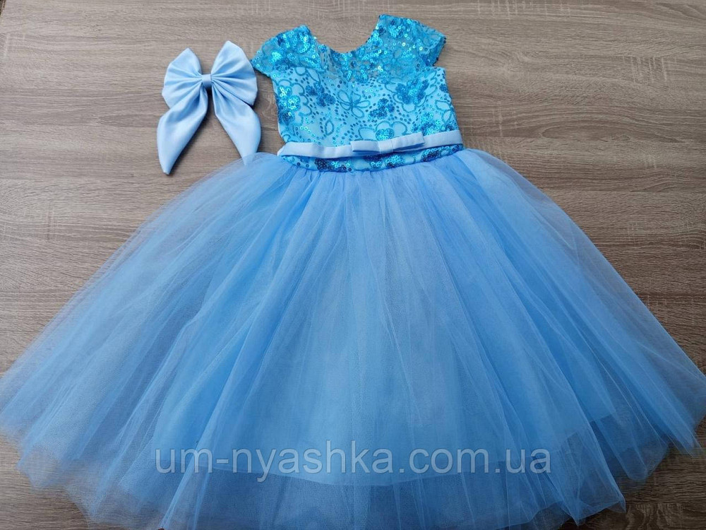 Дитяча біле плаття Глорія з паєтками Кривий Ріг - фото 1