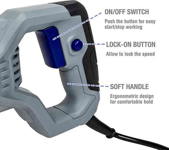 Электрическая сабельная пилка WORKPRO 710 Вт Инструменты для резки металла Дерево Электрические инструменты Эле Киев