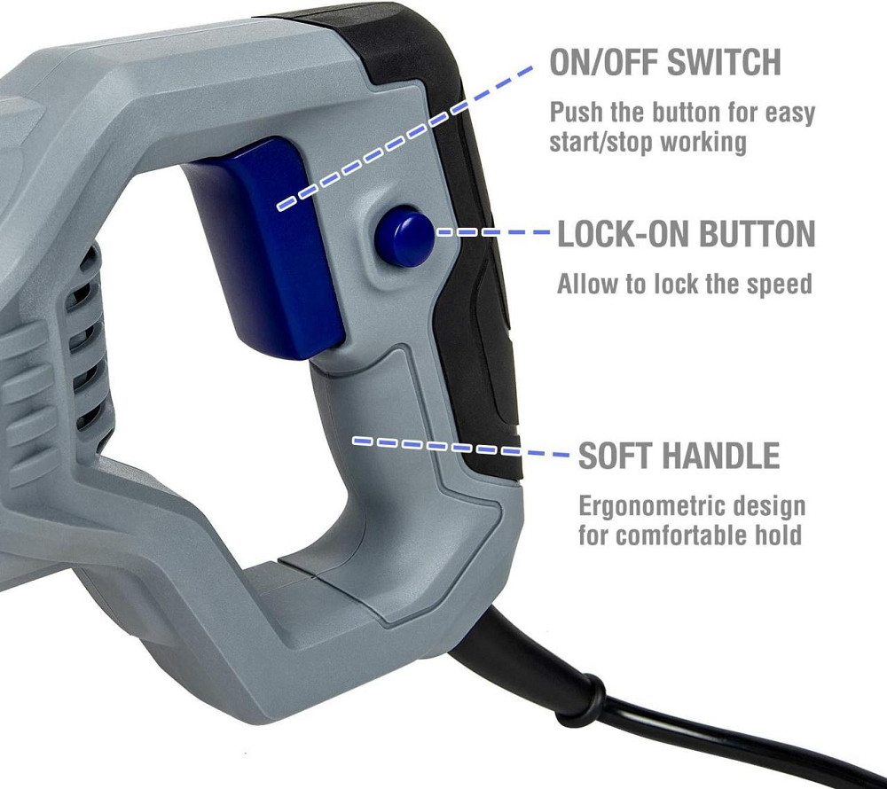 Электрическая сабельная пилка WORKPRO 710 Вт Инструменты для резки металла Дерево Электрические инструменты Эле Киев - изображение 5