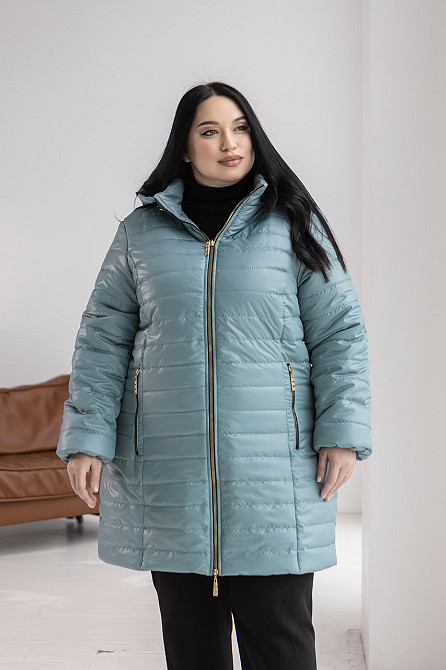 Женская удлинённая демисезонная куртка куртка весна-осень больших размеров 54-78р. Киев - изображение 2