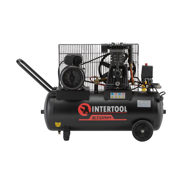 Компресор, 50 л, 1,8 кВт, 220 В, 10 атм, 250 л/хв, 80 дБ INTERTOOL PT-0011 Київ - фото 1