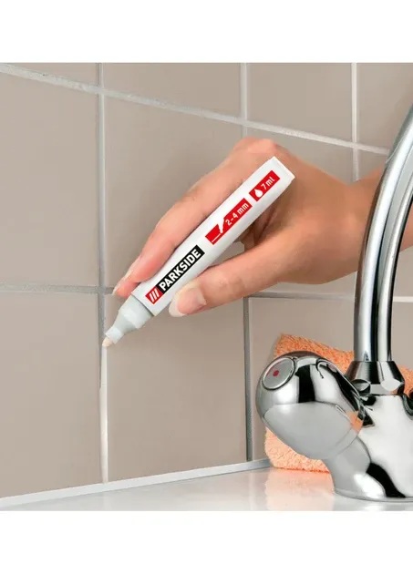 Маркер для оновлення кольору швів і стиків стін білий PARKSIDE Полтава - фото 1
