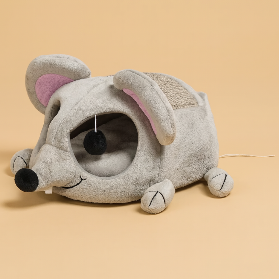 Будиночок Trixie для котів Lukas з дряпкою сірий 35х33х65 см Київ