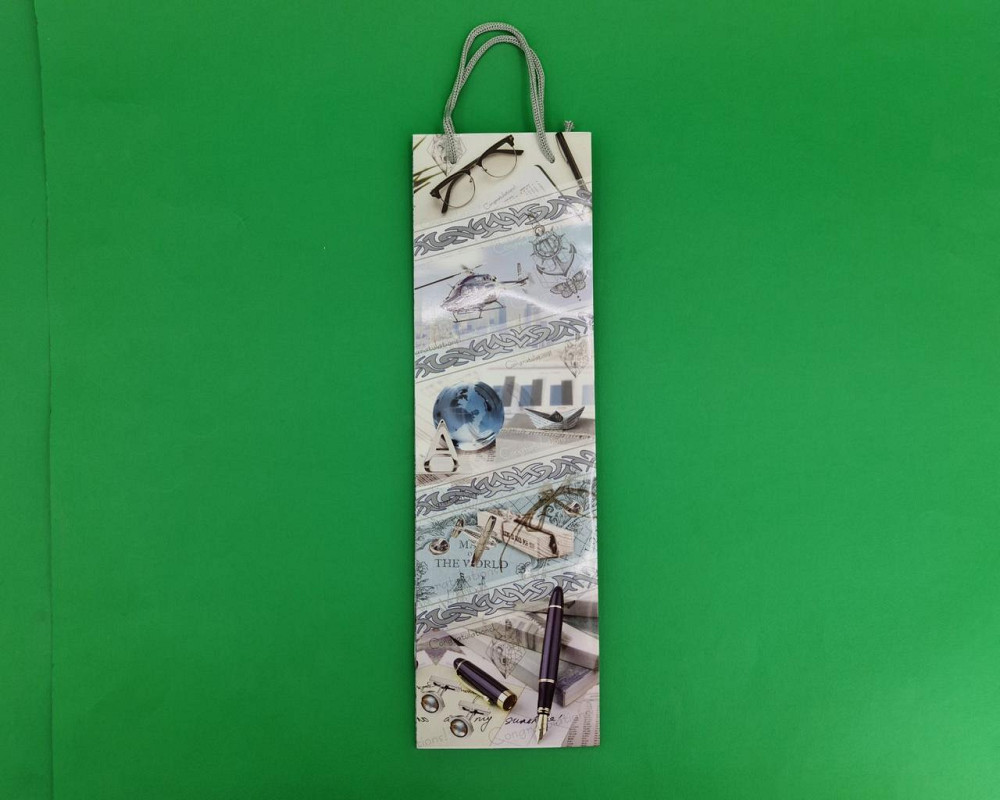 Пакет бумажный подарочный под бутылку  12/9/36(артBUT-77) (12 шт) Харьков - изображение 4