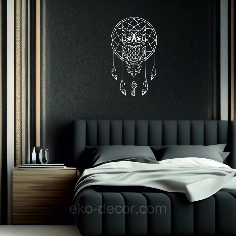 Декоративное настенное Панно «Ловец снов» Декор на стену 70*40 см, Белый Киев - изображение 5