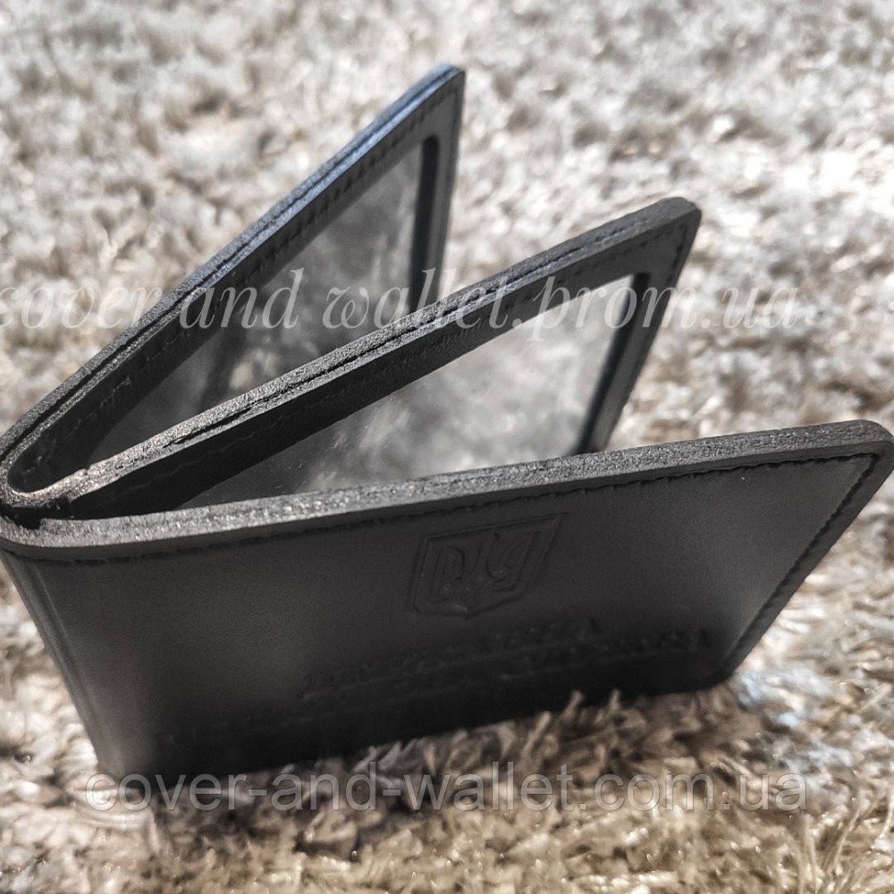 Обкладинка на три відділення Державна податкова служба України (чорна) Київ - фото 2