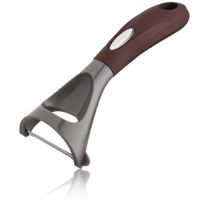 Овощечистка Ardesto Gemini, 19см, нержавіюча сталь, пластик, сіро-коричневий (AR2157PG) Винница - изображение 5