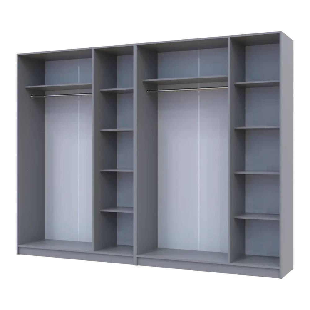 Шафа для одягу Doros Промо Сірий 3+3 ДСП 270х48х204 DRS-011629 (80737768) Львів - фото 5