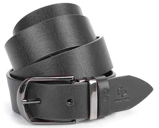 Ремінь чоловічий GRANDE PELLE 00870 шкіряний Чорний Київ