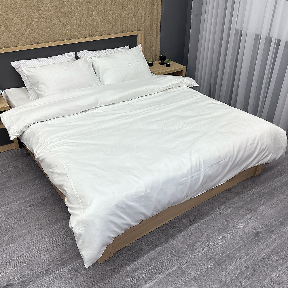 Комплект постельного белья, Decorator SOFTY UNO Bianco Евро 200х215 Белый (88-083) Киев - изображение 1