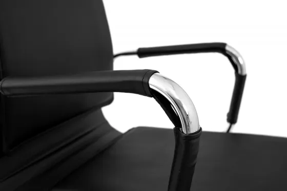 Офісне Крісло Керівника Richman Hawaii Хром Хром Deep Tilt M1 Чорний Київ