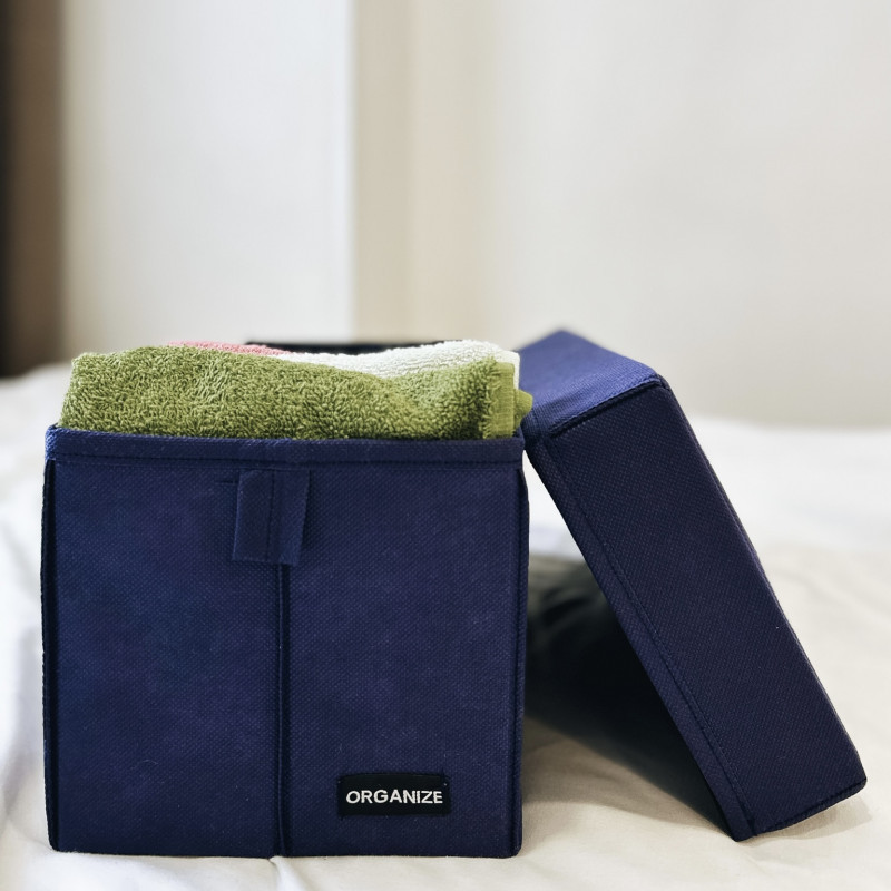 Органайзер для вертикального хранения с крышкой 34x17x16 см S HY-S-kr (Синий) Сумы - изображение 2