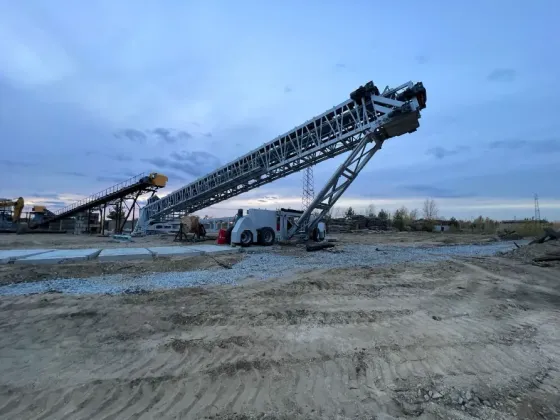 Радіальний конвеєр Автоматичний Телескопічний Ptrc1000, 1000 т/год, PolygonMach Туреччина Київ