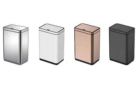 Сенсорное прямоугольное мусорное ведро Koer TC-020212-02 12 л, цвет нержавейка (KR5584) Харьков