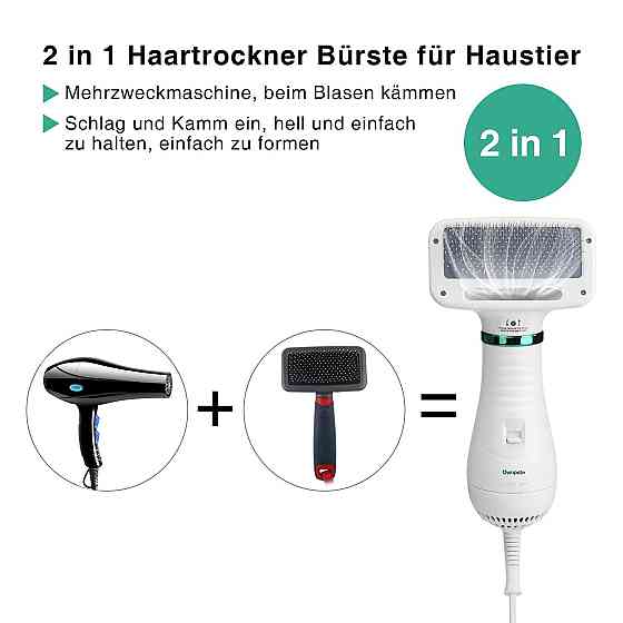 Фен-щітка 2в1 для собак Ownpets Луцк