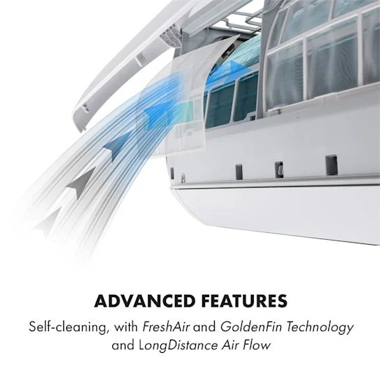 Зовнішній блок спліт-системи Klarstein Windwalker Smart Split 12 000 BTU/3,6 кВт, витрата повітря 600 м3/год OU Рівне - фото 8