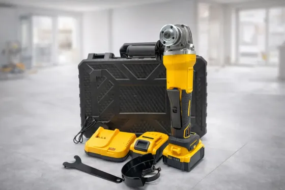 Аккумуляторная болгарка + 2 аккумулятора 24В, 125мм в кейсе / Мини болгарка / Угловая болгарка / УШМ Коломия