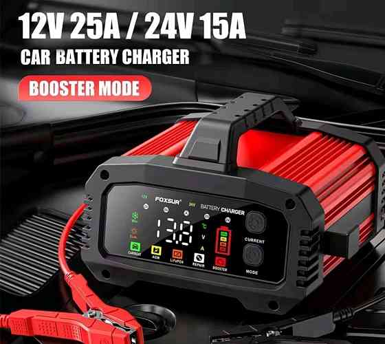 Импульсное зарядное устройство для аккумуляторов Foxsur 12V20A-24V10А. Харьков