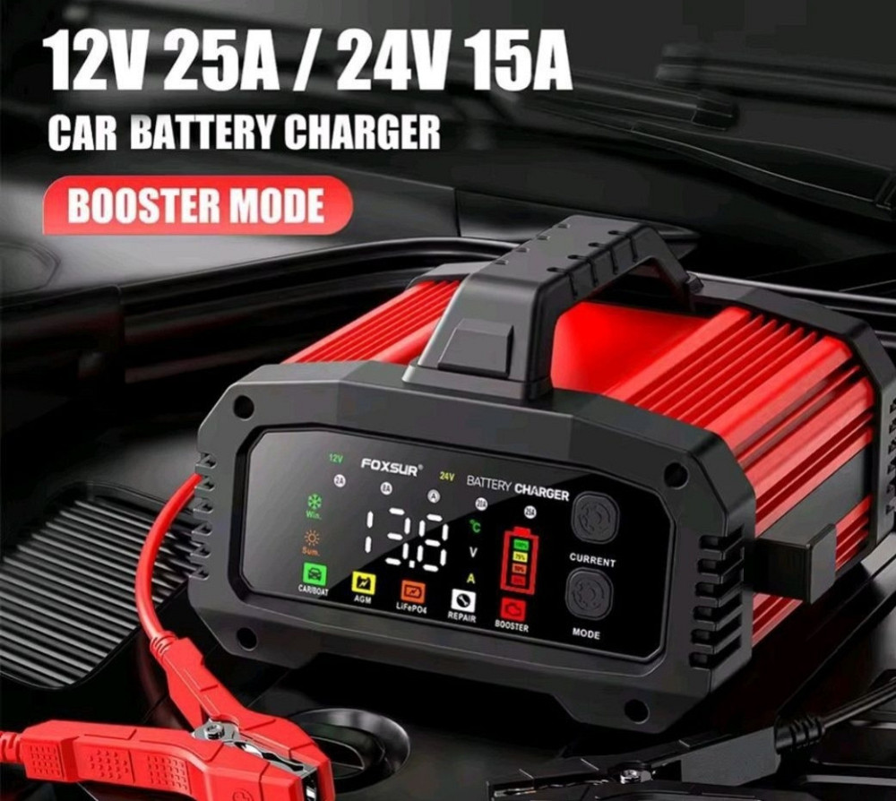 Импульсное зарядное устройство для аккумуляторов Foxsur 12V20A-24V10А. Харьков - изображение 1