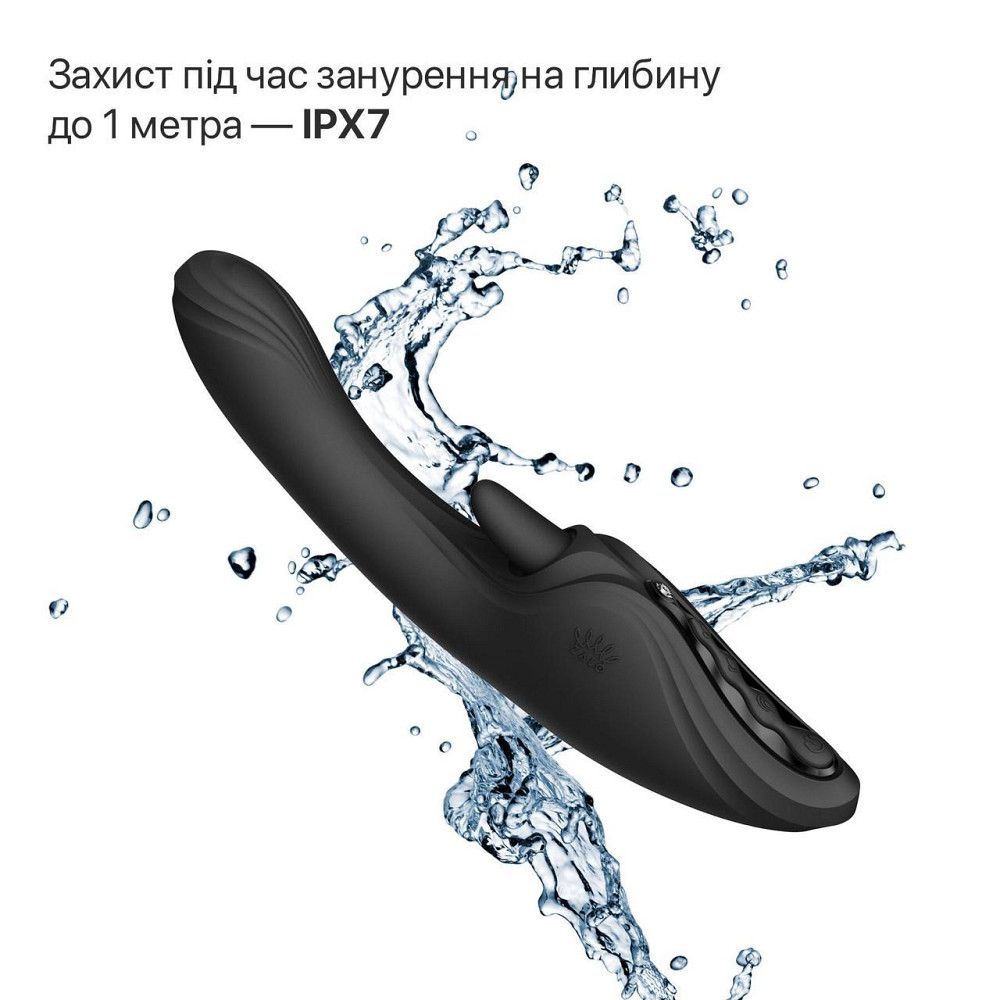 Смарт-вибратор Zalo Ares Obsidian Black, подогрев, 3 мотора, язычок для клитора, стимуляция точки G Sex Aura Киев - изображение 8