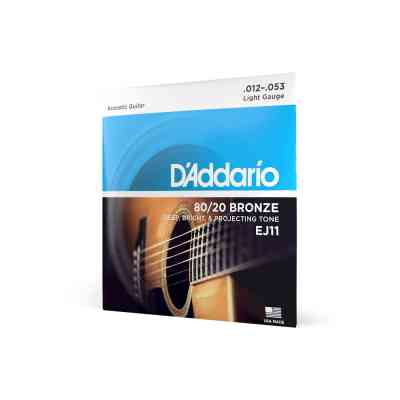 Струни для гітари D'Addario 80/20 Bronze Regular Light (12-53) (EJ11) Вінниця