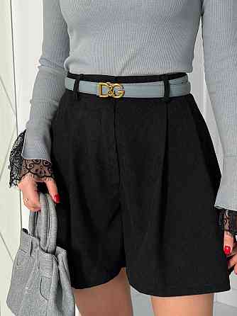 Елегантін жіночі шорти-спідниця Royce Батал 54-56, Чорний Київ